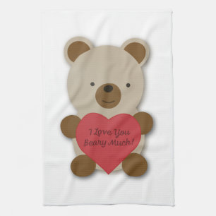 Linge De Cuisine Je T'Aime Beurre Beaucoup Mignonne Ours Teddy