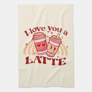 Linge De Cuisine Je T'Aime Un Latte