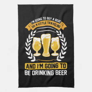 Linge De Cuisine Je vais boire de la bière