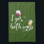 Linge De Cuisine Je Vais Les Deux Façons Drôle Vin Rouge Blanc Louv<br><div class="desc">Cette conception a été créée par art numérique. Elle peut être personnalisée en cliquant sur le bouton personnaliser et en modifiant la couleur, en ajoutant un nom, des initiales ou vos mots préférés. Contactez-moi à l'adresse colorflowcreations@gmail.com si vous souhaitez que ce design soit disponible sur un autre produit. Achetez ma...</div>