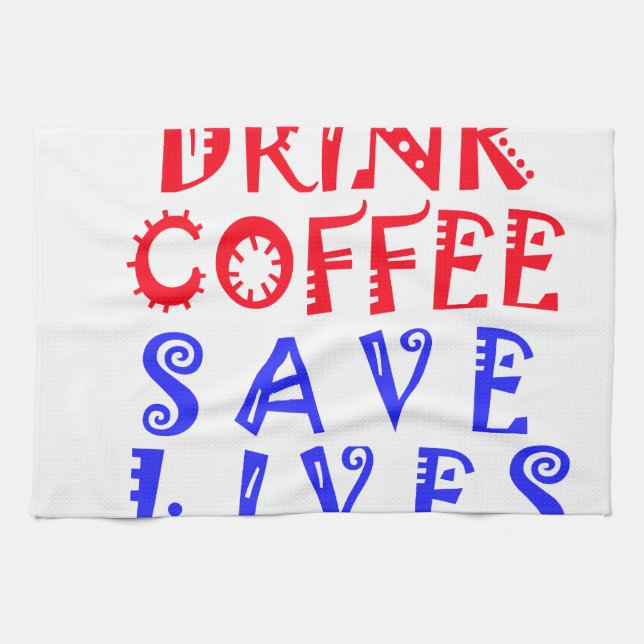 Linge De Cuisine Je veux juste boire du café (Horizontal)