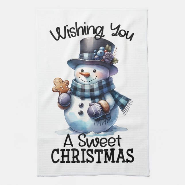 Linge De Cuisine Je vous souhaite un doux Noël (Vertical)