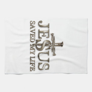 Linge De Cuisine Jésus-Christ a sauvé mon cadeau de vie pour les fe