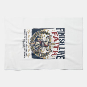 Linge De Cuisine Jésus courant Marathon Vintage Shirt Chrétien Gra