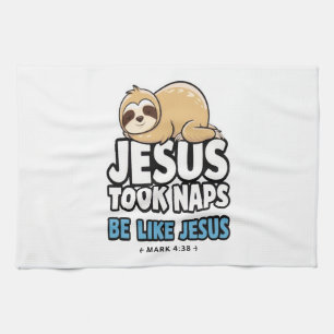 Linge De Cuisine Jésus faisait des siestes, paresseux drôle