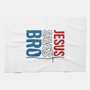 Linge De Cuisine Jésus Sauve Frère Typographie Chrétienne T-Shirt C