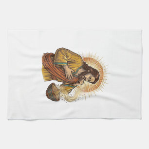 Linge De Cuisine Jésus s'étouffant avec un miette de croustille de