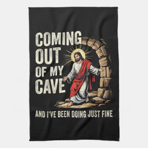 Linge De Cuisine Jésus sortant de ma grotte