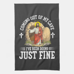 Linge De Cuisine Jésus sortant de ma grotte