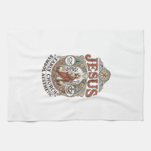 Linge De Cuisine Jésus Symbole de l'Église primitive Esthétique Jés