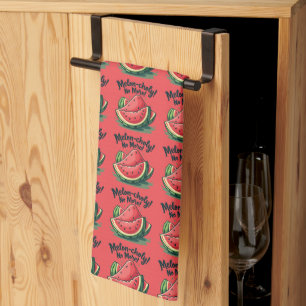 Linge De Cuisine Jeu de mots amusant sur la pastèque "Plus de mélan