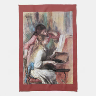 Linge De Cuisine Jeunes filles au piano par Pierre Renoir