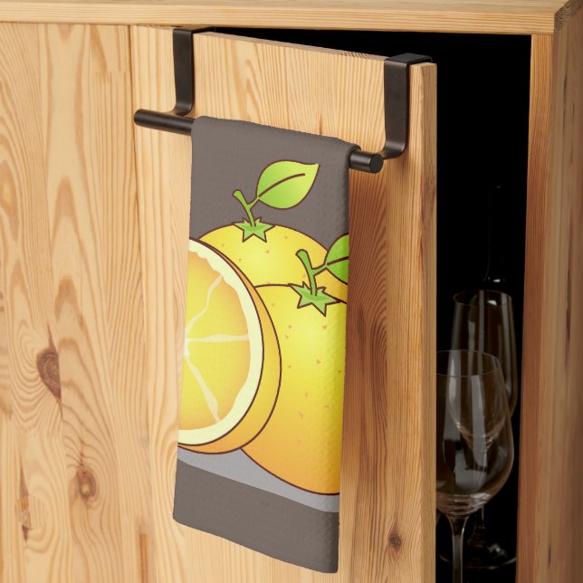 Linge De Cuisine Jicy Oranges (Pliage en tiers)