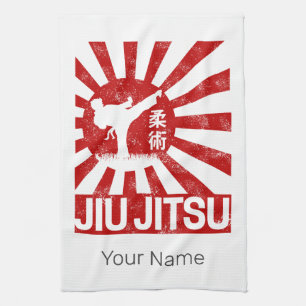 Linge De Cuisine Jiu Jitsu Fighter Arts martiaux Vintages japonais
