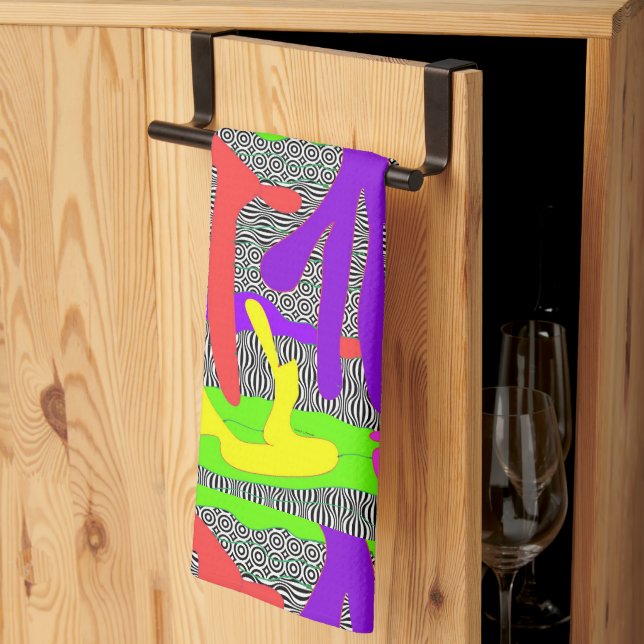 Linge De Cuisine Jive de main contemporain  (Pliage en tiers)
