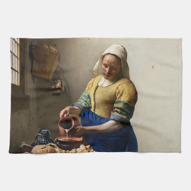 Linge De Cuisine Johannes Vermeer - La Milkmaid (Horizontal)
