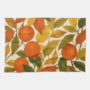 Linge De Cuisine Joli automne automne Feuilles Orange Arbre