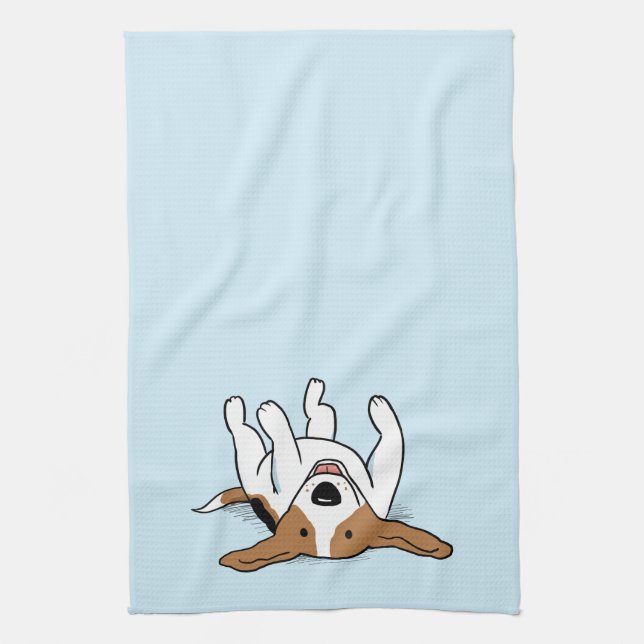 Linge De Cuisine Joli Beagle Dessin Cartoon Dog Amoureux des animau (Vertical)