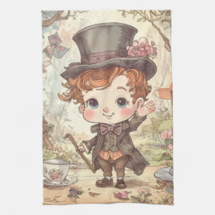 Linge De Cuisine Joli Chapelier Fou Artistique Bois Fantaisiste Mer