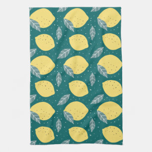 Linge De Cuisine Joli Citrons Dans La Motif De Cuisine