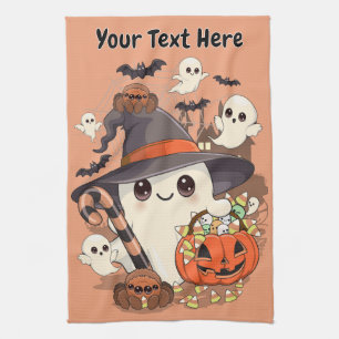 Linge De Cuisine Joli fantôme de Halloween de style Kawaii