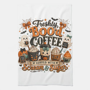 Linge De Cuisine Joli Fantôme Drôle de Buveur de Café Halloween