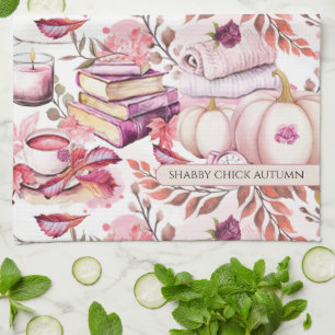 Linge De Cuisine Joli motif automnal de poulette shabby