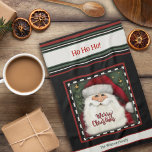 Linge De Cuisine Joli Père Noël Whimsical Personnalisé Noël<br><div class="desc">Merry Cute Festive Serviette de thé Père Noël personnalisée. Ces serviettes de cuisine Joyeux Noël sont parfaites pour ajouter un peu d'esprit de vacances à votre cuisine. Associez-le avec une bouteille de vin et il fait un grand cadeau de Noël pour amis, famille, collègues, voisins, etc. Le nom personnalisé et...</div>