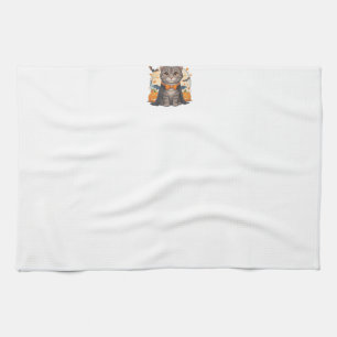Linge De Cuisine Joli T-shirt chat vampire Halloween Chaton effray