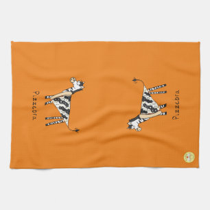 Linge De Cuisine Jolie Pizza Drôle Zebra Cartoon pour enfants