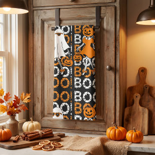 Linge De Cuisine Jolies Filles d'Halloween Squelette Fantôme Citrou