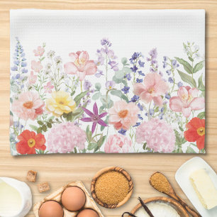 Linge De Cuisine Jolies Fleurs Colorées Fleuriste Jardin Personnali