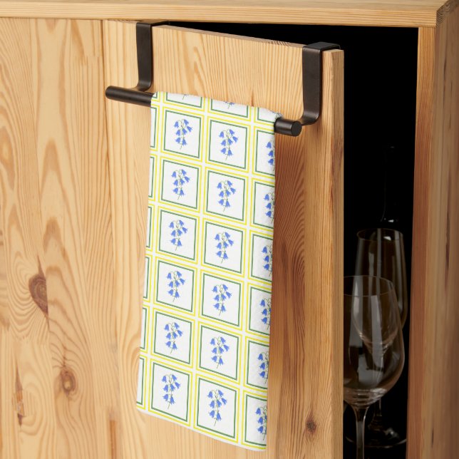 Linge De Cuisine Jolies Jacinthes (Pliage en tiers)
