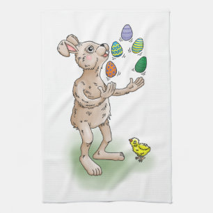 Linge De Cuisine Jonglage Bunny de Pâques