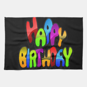 Linge De Cuisine Jouer Joyeux texte d'anniversaire