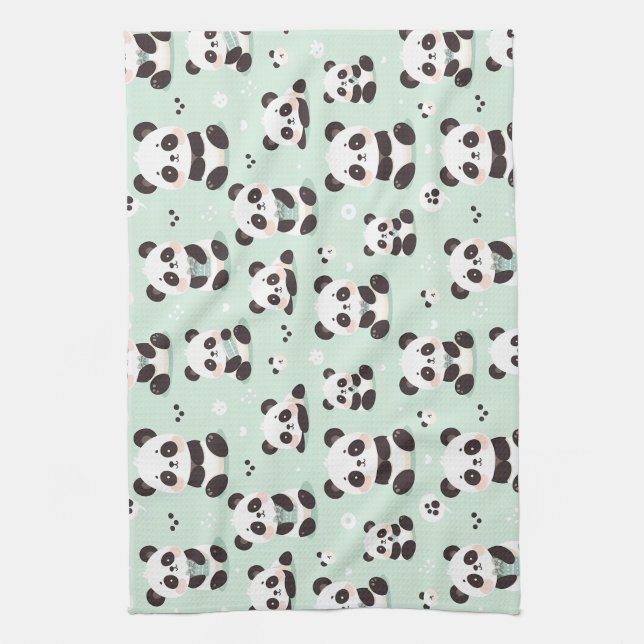 Linge De Cuisine Jouer Motif Panda (Vertical)
