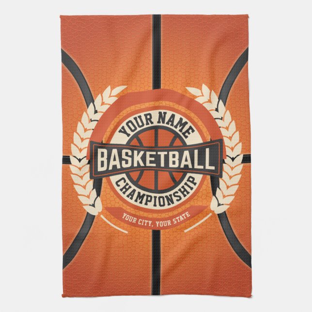 Linge De Cuisine Joueur personnalisé de l'équipe de basket-ball Ath (Vertical)