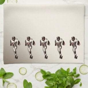 Linge De Cuisine Joueurs de football rustiques