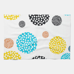 Linge De Cuisine Joueuse, tendance, cool, amusante, cercles pointil