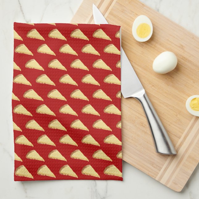 Linge De Cuisine Jour de la pizza au fromage (Quart Plié)