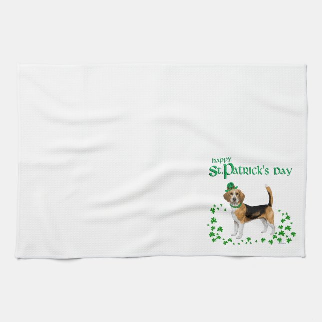 Linge De Cuisine Jour de la Saint Patrick beagle (Horizontal)