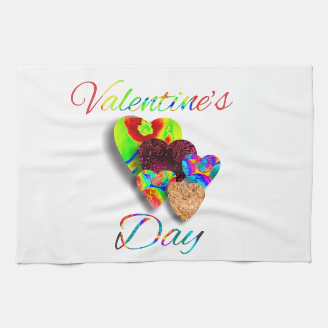 Linge De Cuisine Jour de la Saint Valentin (Horizontal)