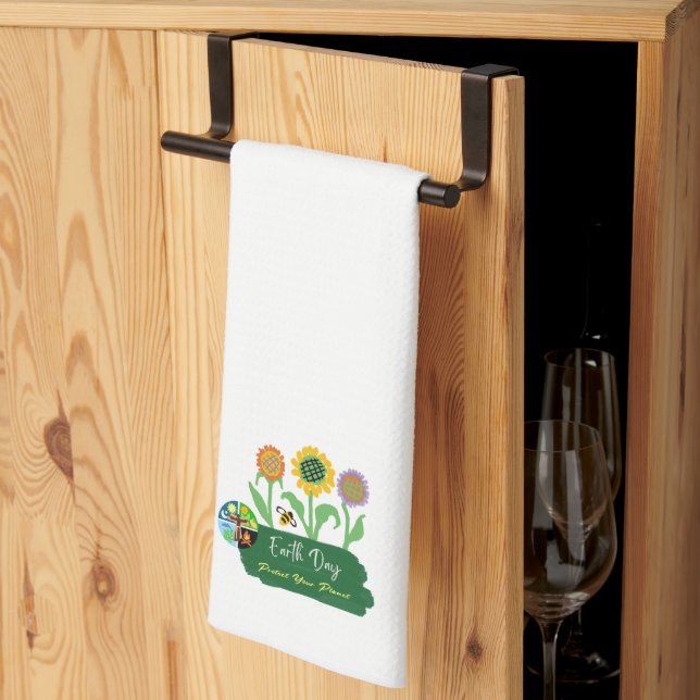 Linge De Cuisine Jour de la Terre (Pliage en tiers)