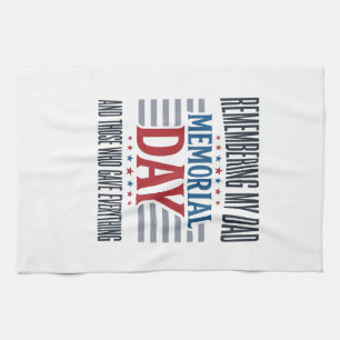 Linge De Cuisine Jour du Souvenir Papa Hommage Patriotique