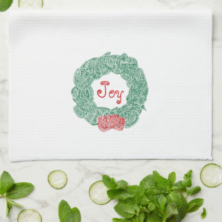 Linge De Cuisine Joy Christmas Wreath