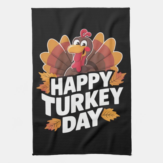 Linge De Cuisine Joyeuse fête de Thanksgiving  (Vertical)