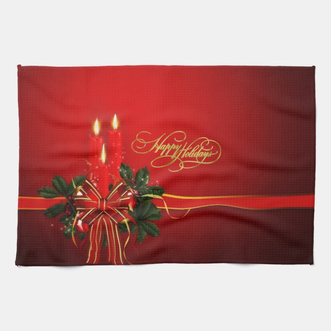 Linge De Cuisine Joyeuses Fêtes (Horizontal)