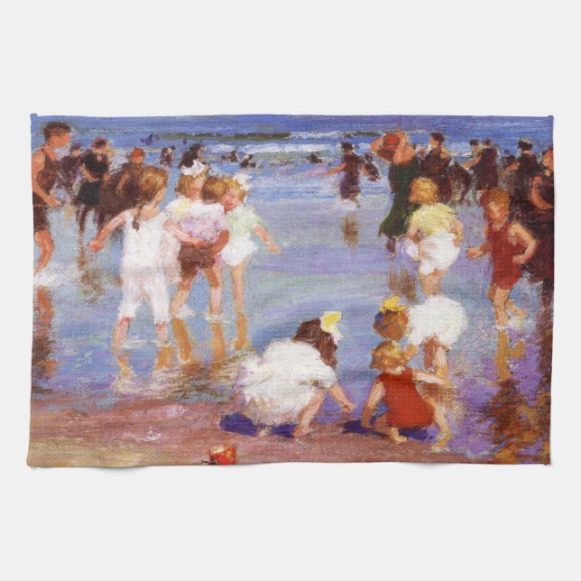 Linge De Cuisine Joyeuses journées à la plage (Horizontal)