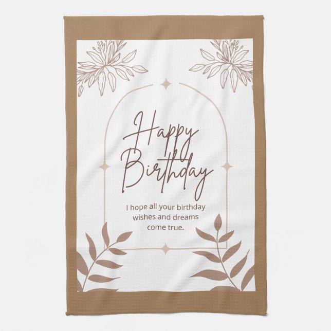 Linge De Cuisine Joyeux anniversaire (Vertical)