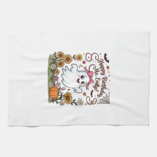 Linge De Cuisine Joyeux Anniversaire Mlle Emily Halloween Fantôme C